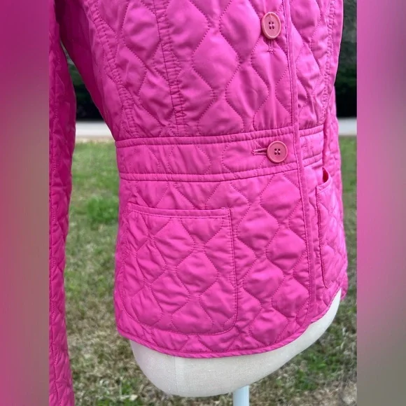 Weekend Max Mara Pink quilted collared packet jacket - Picture 2 of 7